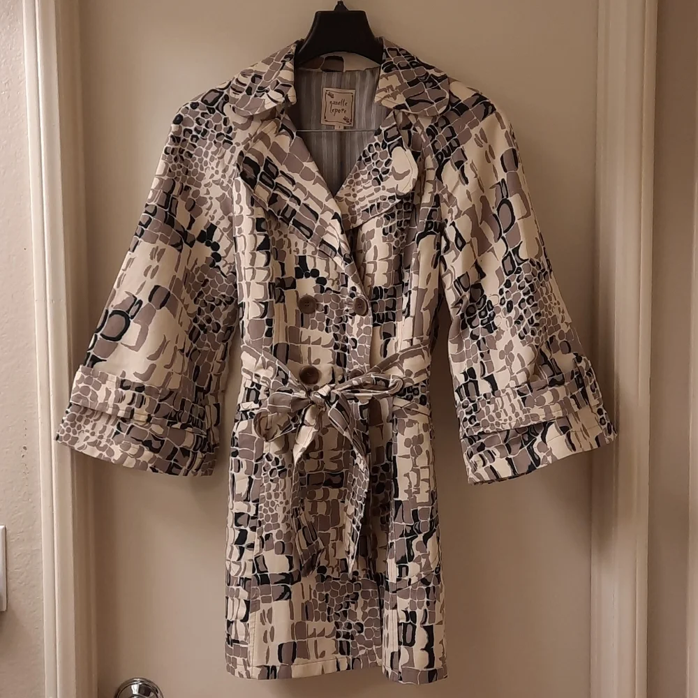 Nanette Lepore 'Racy Croc' Trench Coat